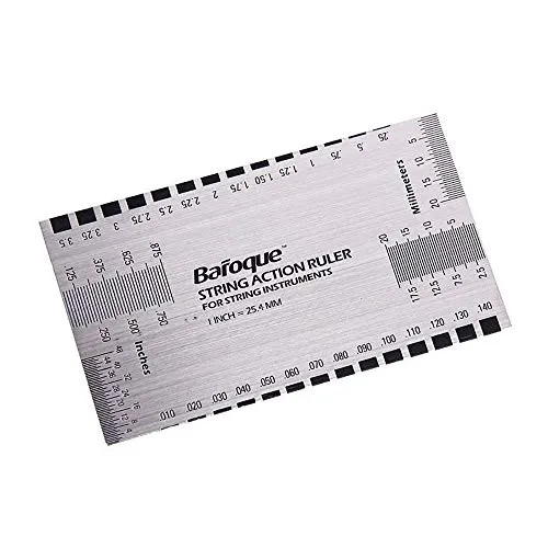 Pro Gitarren-Werkzeug für Gitarren-Bundfeilen, Reparaturwerkzeug, Krone und Action-Messgerät, Lineal, Mensur Ruler