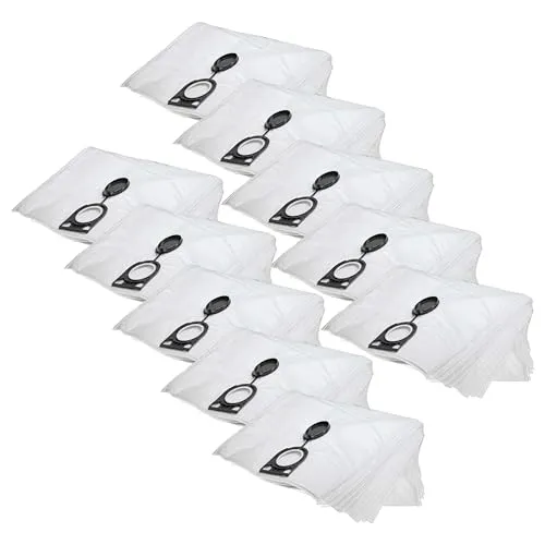vhbw 100x Staubbeutel kompatibel mit Bosch Gas 25, GAS25, CS Unitec, CS1225 Staubsauger - 43cm x 32cm Weiß