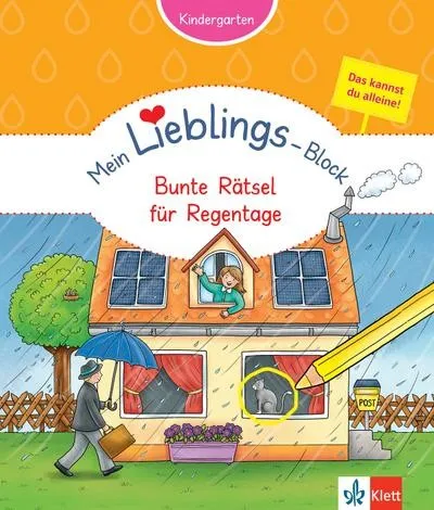 Klett Mein Lieblings-Block Bunte Rätsel für Regentage: Kindergarten ab 3 Ja