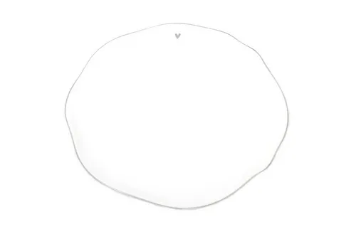 Bastion Collections Frühstücksteller Graues Herz - Frühstücksteller aus Keramik, spülmaschinen- und mikrowellengeeignet, mit einzigartigem grauen Herzmotiv für einen stilvollen Start in den Tag.