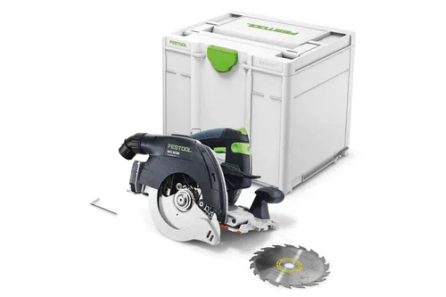 Festool Handkreissäge HK 55 EBQ-Plus-FSK 420 - Sägen – Präzise Handkreissäge mit 1200 W Leistung, ideal für exakte Winkelschnitte dank Kappschiene und Tauchfunktion.