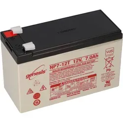 Genesis NP7-12T 12V 7Ah AGM Blei Akku