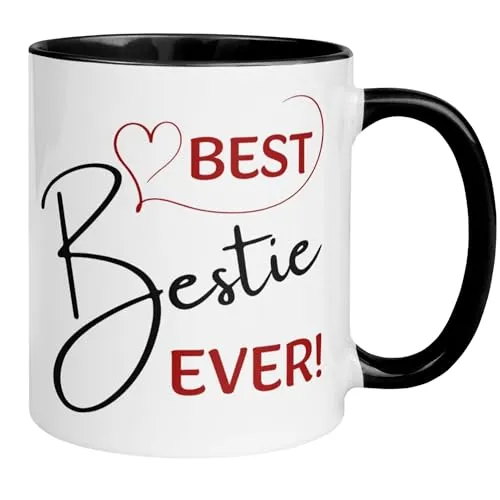 Beste Freunde Freundinnen Tasse mit Spruch | Best Bestie Ever | Geschenk für beste Freundin besten Freund Freundschaft | Best Friends - Freundschaftstasse lustig witzig liebevoll herzlich