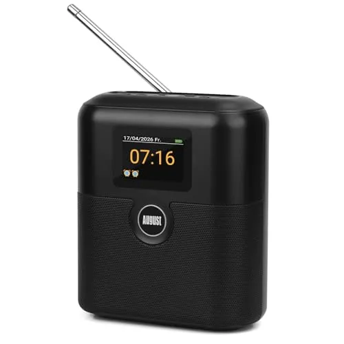 August MB330 DAB+ / FM Radio mit Bluetooth und Weckerfunktion