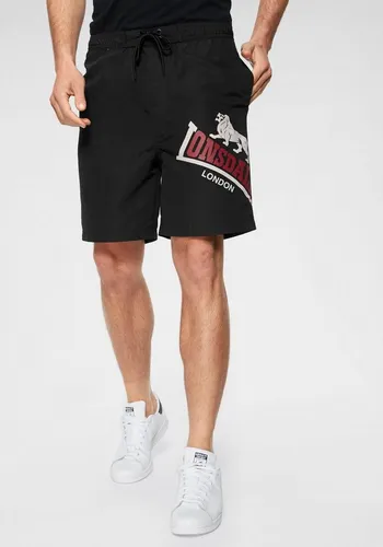 LONSDALE Herren Boardshorts XL, Schwarz - Sportliche Badeshorts für Herren mit schnelltrocknendem Material und praktischen Taschen. Ideal für Schwimmen und Beachvolleyball.