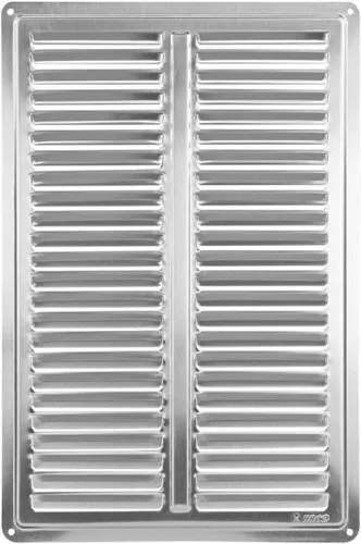 Edelstahl Lüftungsgitter B205xH305mm Abluftgitter Schlitz Gitter Lamellengitter