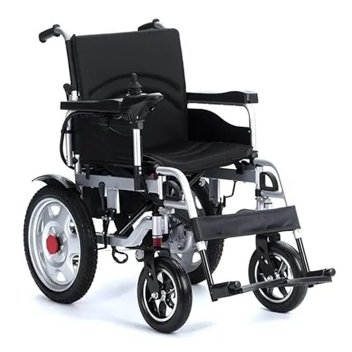 Elektrischer Rollstuhl, Stahl, Faltbar, 44 kg, 76x110x95 cm, 46 cm Sitzbreite, CE-Zertifiziert, 2x250W Motor, Modell J27