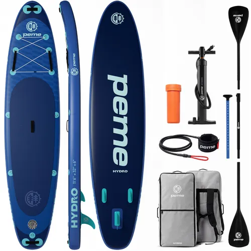 peme Stand Up Paddling Board SUP Hydro 350 cm – Allround Paddleboard mit Zubehör