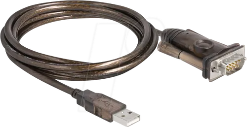DELOCK 62646 - USB 2.0 Konverter, A Stecker auf RS-232, Schrauben, 1,5 m