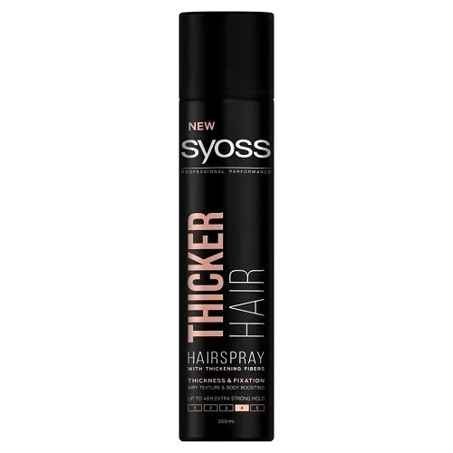 Thicker Hair Lakier do Włosów 4 Extra Strong 300ml Syoss