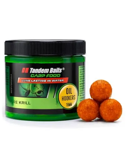 Tandem Baits Karpfen Futter Angelfutter Hakenköder Carp Food Oil Hookers 18 mm 120 g Reiner Krill