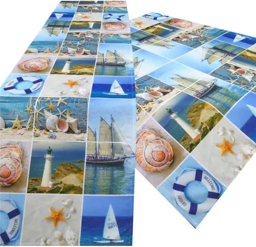 Brilliant Tischdecke Druckdecke / Maritim / Frühling / Mitteldecke / 85x85cm, Motiv