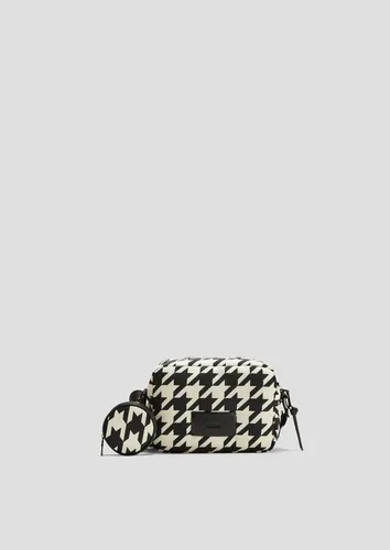 s.Oliver Umhängetasche Tasche, Crossbody Bag mit Hahnentritt-Muster