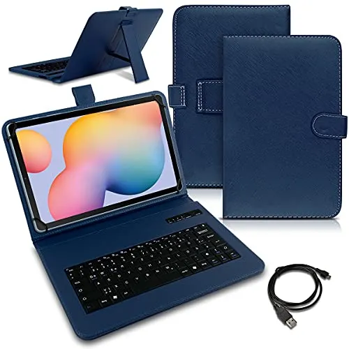 Tablet Hülle für Samsung Galaxy Tab S6 Lite mit Bluetooth Tastatur