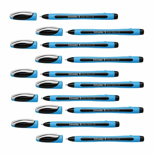 Kugelschreiber Schneider Slider Memo XB - 10er-Set schwarz