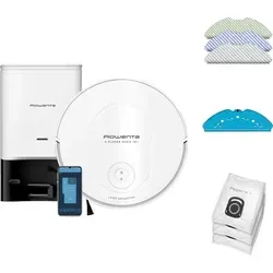 Rowenta X-Plorer RR8497 Staubsaugerroboter - Staubsauger Roboter mit 2-in-1 Funktion: Beutellos, Wischen und Saugen in einem, ideal für Tierhaare und schwer zugängliche Bereiche dank nur 7,85 cm Höhe und Smart Aqua Power System.