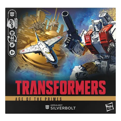 Transformers Age of The Primes Commander-Klasse Aerialbot Silverbolt Action-Figur - Actionfiguren für Kinder - 17,5 cm große, verwandelbare Aerialbot Silverbolt Figur mit Jet-Thruster und beweglichen Teilen für actionreiche Spielmöglichkeiten.