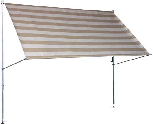 Angerer Klemmmarkise Premium Streifen taupe 150 cm von Angerer