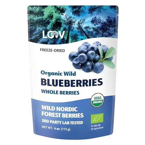 Getrocknete Bio-Wildheidelbeeren 113g von LOOV