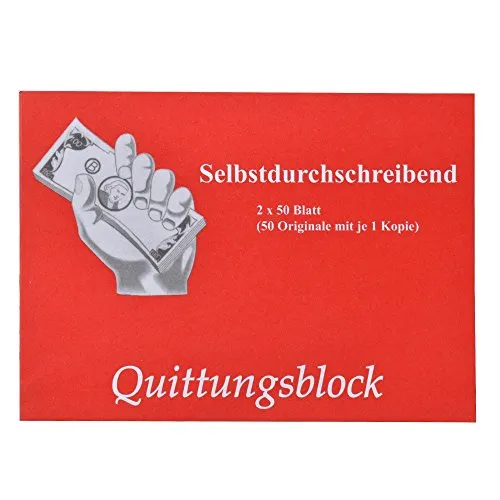 B&S Handelswaren Quittungsblock 50Blatt selbstdurchschreibend