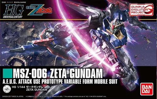 Bandai Model Kit Gunpla - HG Gundam Zeta Revive 1/144 - Spielfiguren - Detaillierter Modellbausatz im Maßstab 1/144 mit über 150 Bauteilen für präzisen Zusammenbau und hohe Beweglichkeit, ideal für Sammler und Modellbau-Enthusiasten.