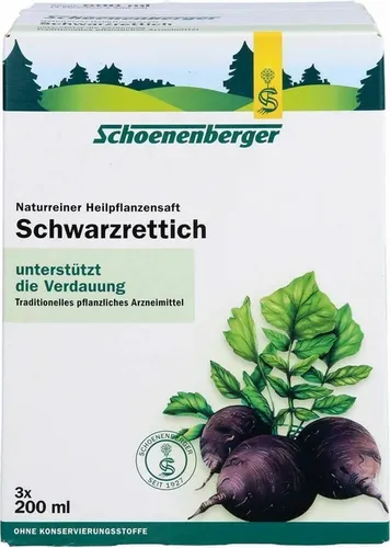 SCHWARZRETTICH Schoenenberger Heilpflanzensäfte 600 ml