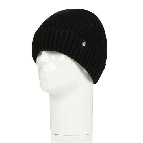 Heat Holders Männer Herren Mütze Thermomütze schwarz gefüttert Winter Beanie