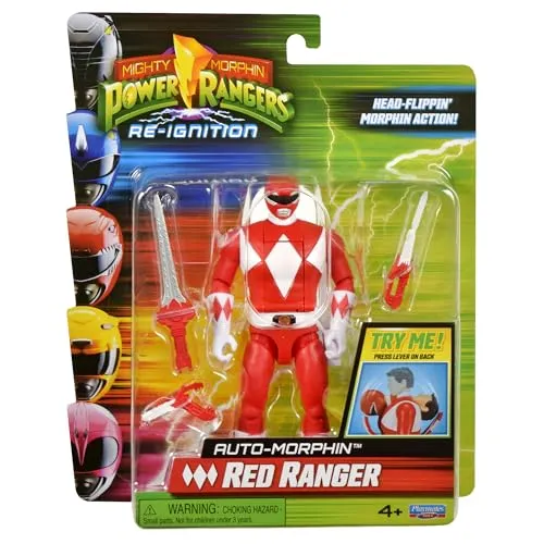 Power Rangers Mighty Morphin RED Ranger Auto-Morphin Action Figure