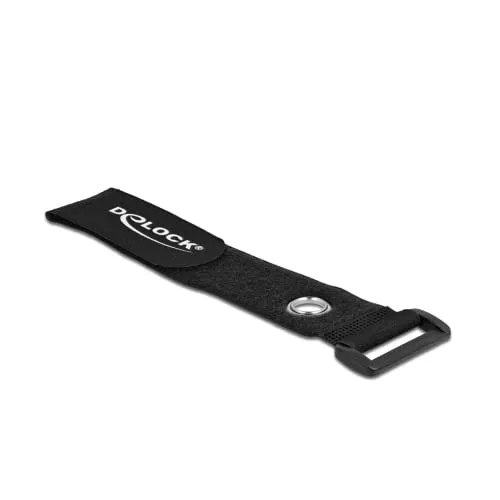 Delock Klett-Kabelbinder mit Schlaufe und Befestigungsöse L 280 x B 38 mm