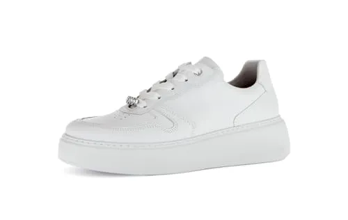 Gabor Damen Low-Top Sneaker - Damen-Sneaker aus leichtem Textil mit flacher Laufsohle, ideal für Freizeit und Alltag. Bequemes Microfutter sorgt für hohen Tragekomfort.