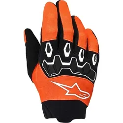 Alpinestars Full Bore V2 Jugend Motocross Handschuhe, schwarz-weiss-orange, Größe 2XS