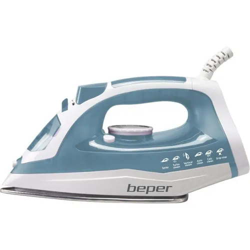 BEPER P204FER002 Bügeleisen mit Selbstreinigungs-, Anti-Kalk- und Anti-Tropf-Funktion 2400W