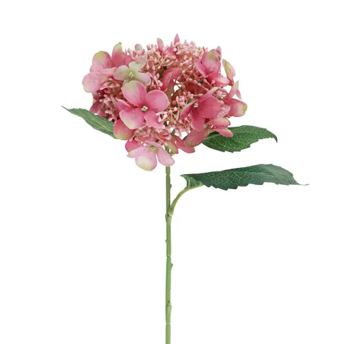Rosa Grüne Künstliche Hortensie 52cm Dekoblume Garten