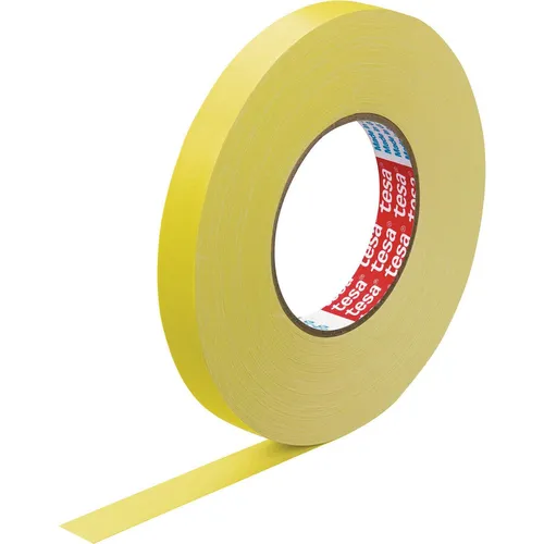 tesa Gewebeband extra Power Perfect 57230 Gelb 19 mm x 50 m - Klebeprodukte - Witterungsbeständiges, geräuscharm abrollbares Gewebeband, ideal für vielseitige Anwendungen, selbsthaftend und extrem haltbar.