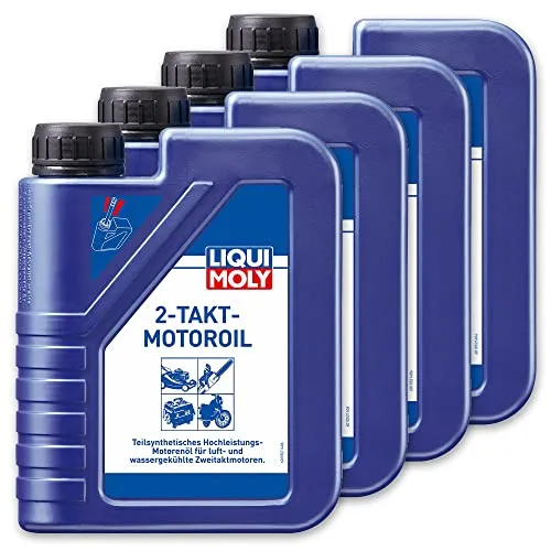 Liqui Moly 4X 1052 2-Takt-Motoroil selbstmischend Rasenmäher Motorsäge Öl 1L