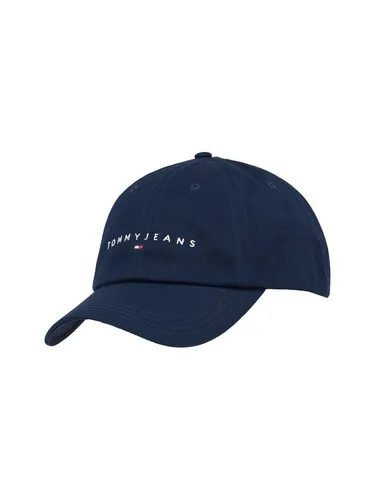 Tommy Jeans Baseball Cap TJW LINEAR LOGO 6 PANEL CAP - Stylische unisex Baseball Cap mit Logostickerei, aus leichtem Baumwollmaterial, maschinenwaschbar und ideal für jeden Casual-Look.