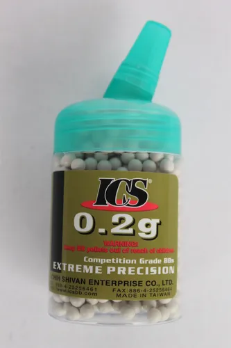 ICS EXTREME PRECISION  Softairkugeln BB´s 6mm, 0,20g  (1000 Stück)