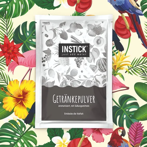 INSTICK Tropical 1 Packung für 18 L zuckerfreies Getränk von Instick