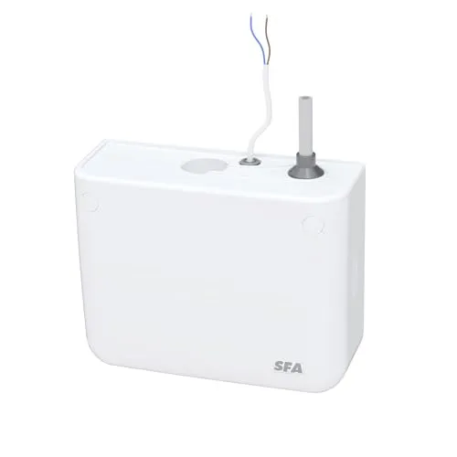 SFA 0042 Sanicondens Sani Clim Pack - Kondensatpumpe für Klimageräte, montierbar links oder rechts, ideal für effiziente Entwässerung und zuverlässigen Betrieb von Klima-Splitgeräten.