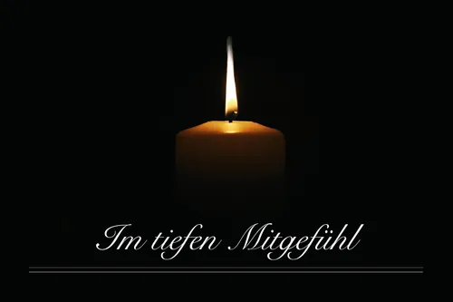 einfühlsame Trauerkarten Beileidskarten Klappkarten mit Briefumschlag Spruch 12