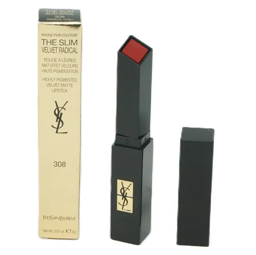 Yves Saint Laurent Rouge Pur Couture The Slim Velvet Radical Pflege 2 g - Lippenstifte mit innovativer Velvet-Formel für langanhaltende Farbe und intensive Pflege, ideal für ein samtiges Finish