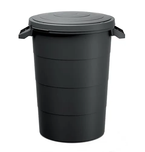 Spetebo Regenwasser Tank 80 Liter - anthrazit - Regentonne aus robustem Kunststoff mit 80 Liter Fassungsvermögen, wetterfest und vielseitig einsetzbar, ideal für Gartenabfälle oder als Regentonne.