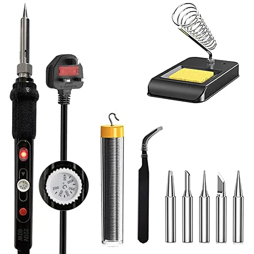 L枚tkolben Kit Elektrisch mit Schalter 60W Einstellbare Temperatur 200鈩�