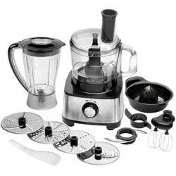ProfiCook PC-KM 1063 - Leistungsstarke Küchenmaschine mit 1200 W, edelstahl schwarz und 11 vielseitigen Zubehörteilen für perfekte Ergebnisse