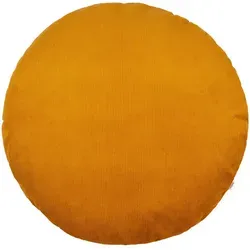 beties HYggelig No.1 Kissenhülle Ø80 cm in gelb von beties Heimtextil