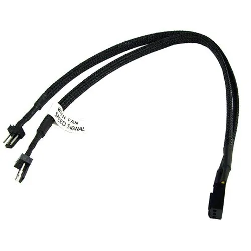 Phobya 0.30m Molex 3pin auf 2x 3pin Y-Kabel für Lüfter (81023)