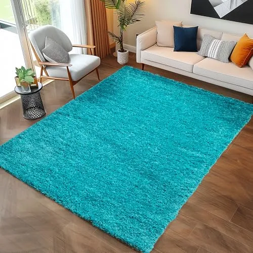 Carpettex Shaggy-Teppich 240 x 340 cm - Teppich für Wohnzimmer mit 3 cm Hochflor, sorgt für ein weiches, flauschiges Gefühl und eine gemütliche Atmosphäre.