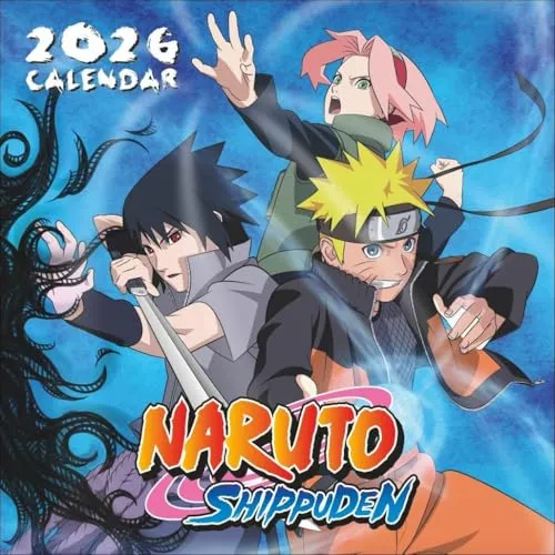 Naruto Broschurkalender 2026: Terminkalender mit Platz für Notizen und tollen Bildern aus der beliebten Anime-Serie. Fabelhafte Geschenkidee für alle Manga-Fans. 30,5 x 30,5 cm (ABBFH74)
