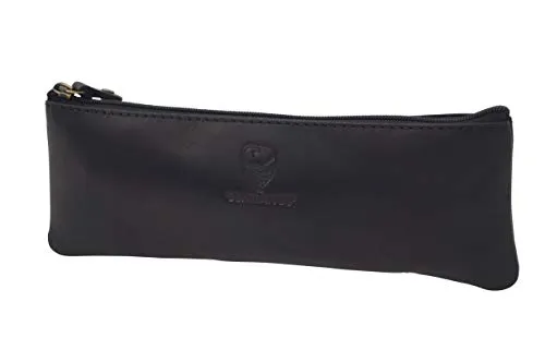 GERMANUS Federmäppchen Leder Colonia (Schwarz)