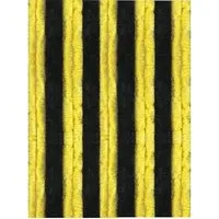 Arsvita Flauschvorhang 100x220 Unistreifen schwarz - gelb - Gardinen – Eleganter Sichtschutz aus hochwertigem Chenille, ideal für Innen- und Außenbereiche, schützt vor Insekten und neugierigen Blicken.